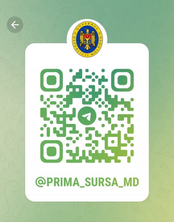 Prima sursă – canalul oficial de pe Telegram, creat de autorități