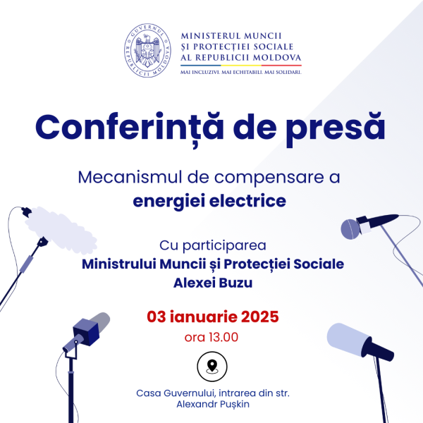 Conferință de presă: Mecanismul de compensare a energiei electrice