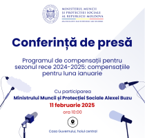Conferință de presă. Programul de compensații pentru sezonul rece 2024-2025: compensațiile pentru luna ianuarie