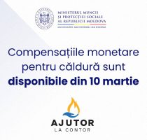 Compensațiile pentru căldură sunt disponibile începând cu 10 martie