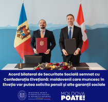 Republica Moldova și Confederația Elvețiană semnează acordul bilateral de securitate socială
