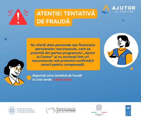Atenție! Tentativă de fraudă